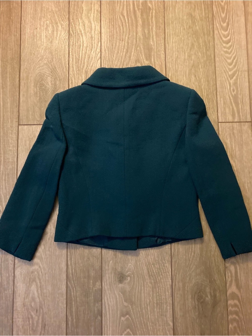 Tahari Teal Wool Dress Suit with Cropped Jacket NWT - Picture 5 of 16